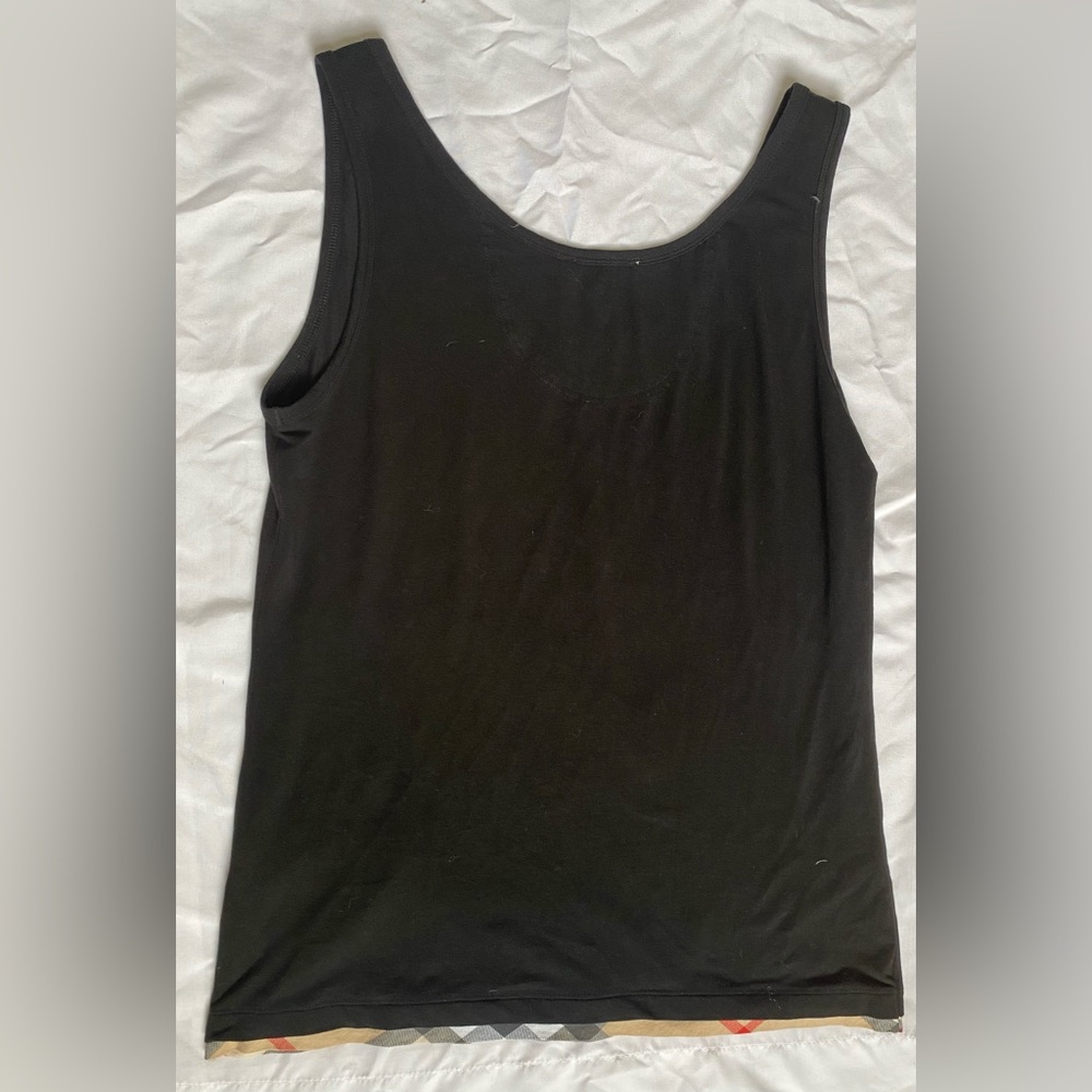 Burberry Brit Black pattern trim tank size S